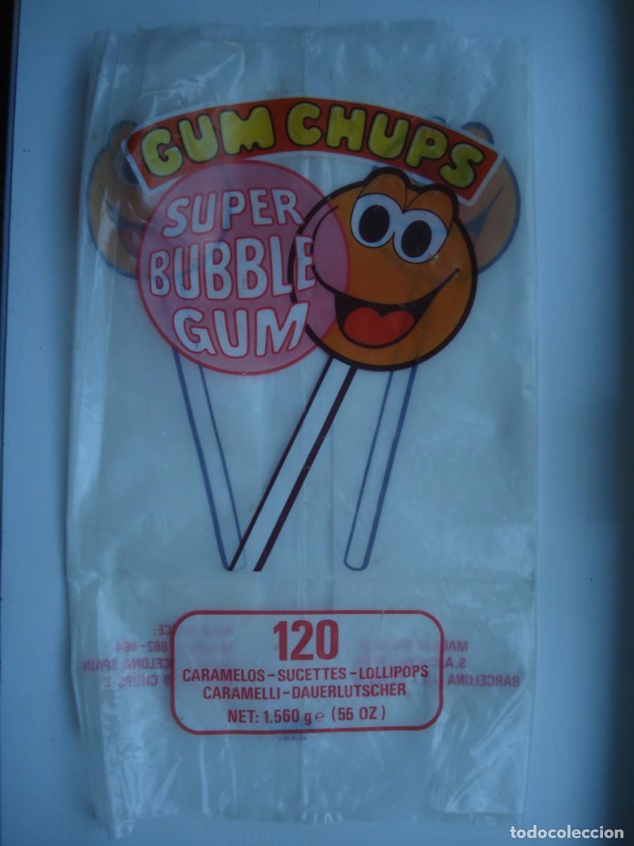Sammeln alte Sammelbilder: GRANDE PAQUETE CHUPA CHUPS ENVOLTORIO CROMOS CHICLES! WRAPPER KAUGUMMI BUBBLE GUM!