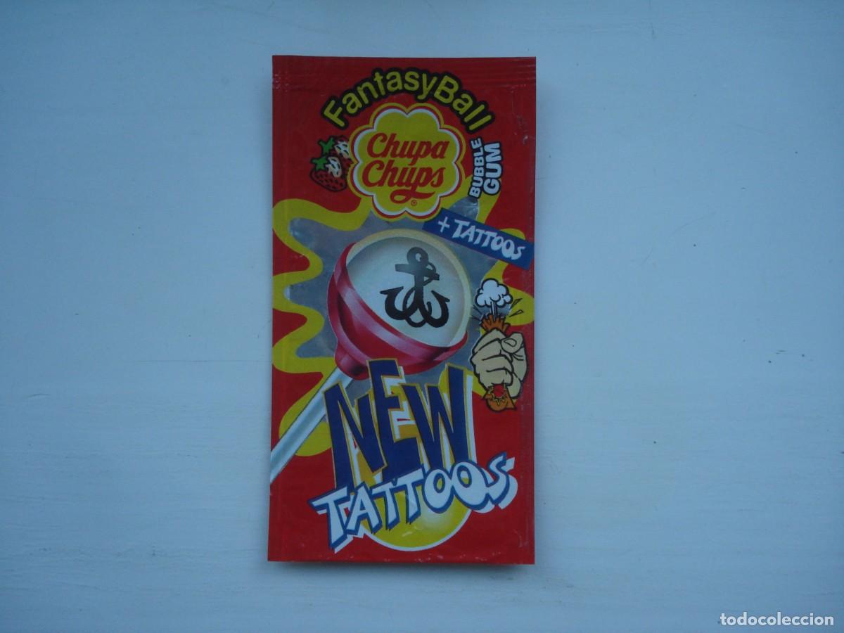 Coleccionismo cromos antiguos: FANTASY BALL CHUPA CHUPS NEW TATTOOS ENVOLTORIO CROMOS CHICLES! WRAPPER KAUGUMMI BUBBLE GUM!