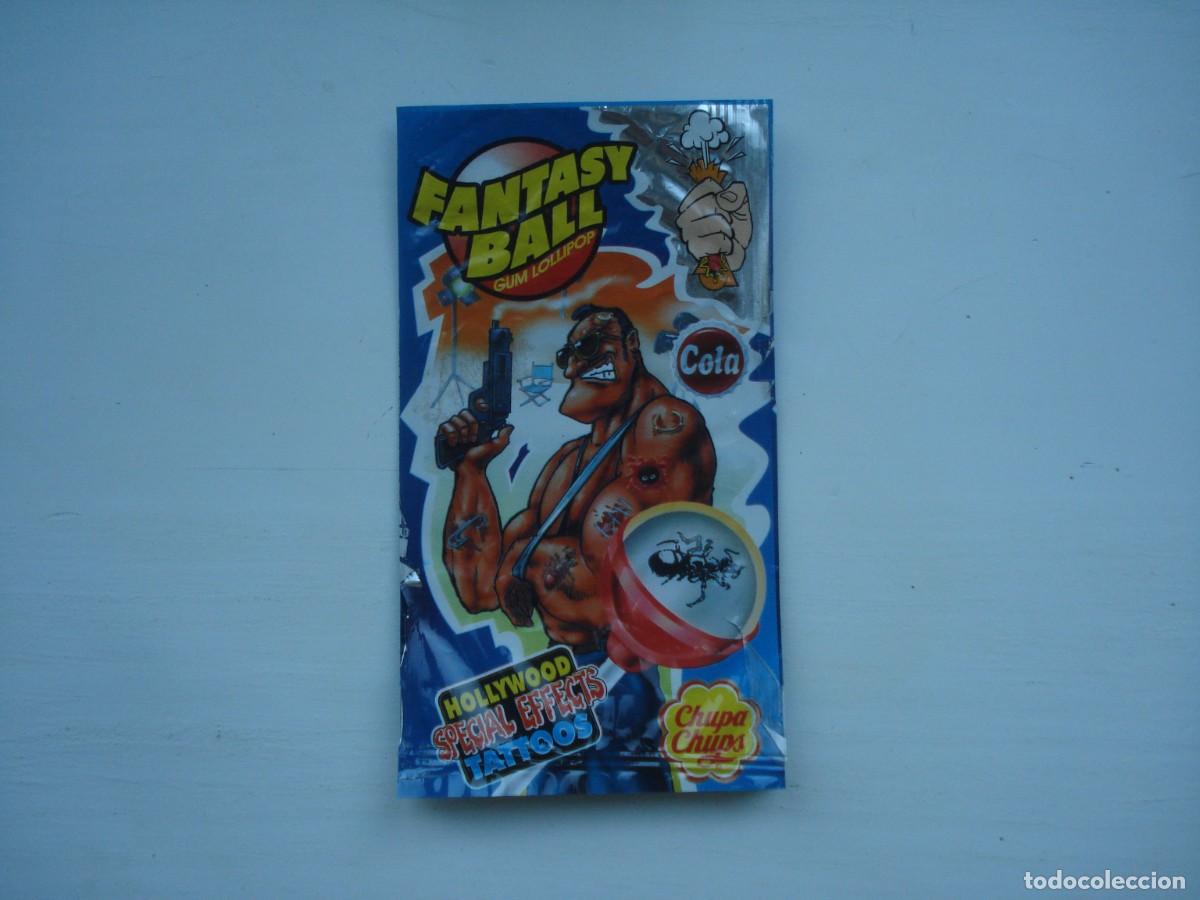 Coleccionismo cromos antiguos: FANTASY BALL CHUPA CHUPS HOLLYWOOD TATTOOS ENVOLTORIO CROMOS CHICLES! WRAPPER KAUGUMMI BUBBLE GUM!
