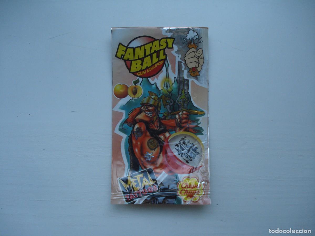 Coleccionismo cromos antiguos: FANTASY BALL CHUPA CHUPS METAL TATTOOS ENVOLTORIO CROMOS CHICLES! WRAPPER KAUGUMMI BUBBLE GUM!