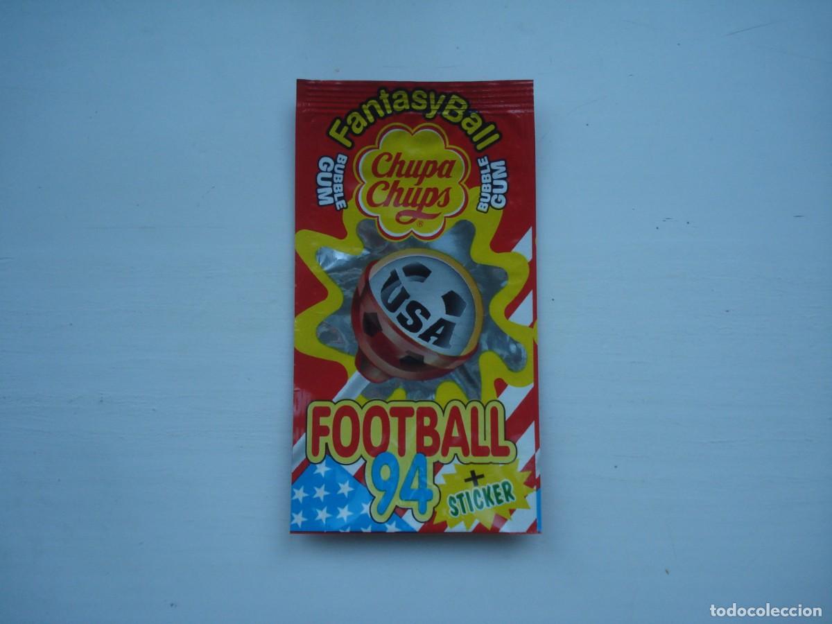 Collectionnisme Cartes &agrave; collectionner anciennes: FANTASY BALL CHUPA CHUPS FOOTBALL 94 USA ENVOLTORIO CROMOS CHICLES! WRAPPER KAUGUMMI BUBBLE GUM!