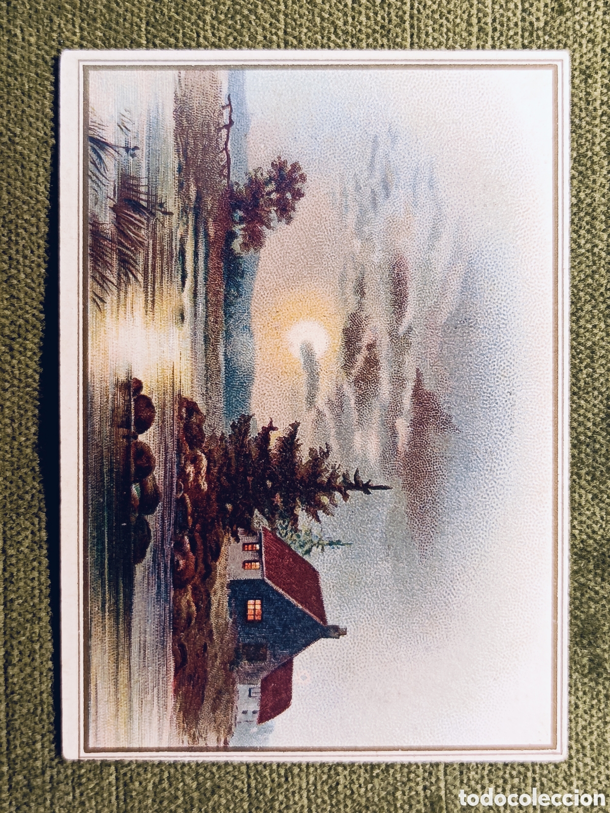 Coleccionismo cromos antiguos: ANTIGUO Y MUY RARO CROMO . DESTILERIA DE SAN JOSE . MIRAFLORES DEL PALO . MALAGA . 10&times;7 CM