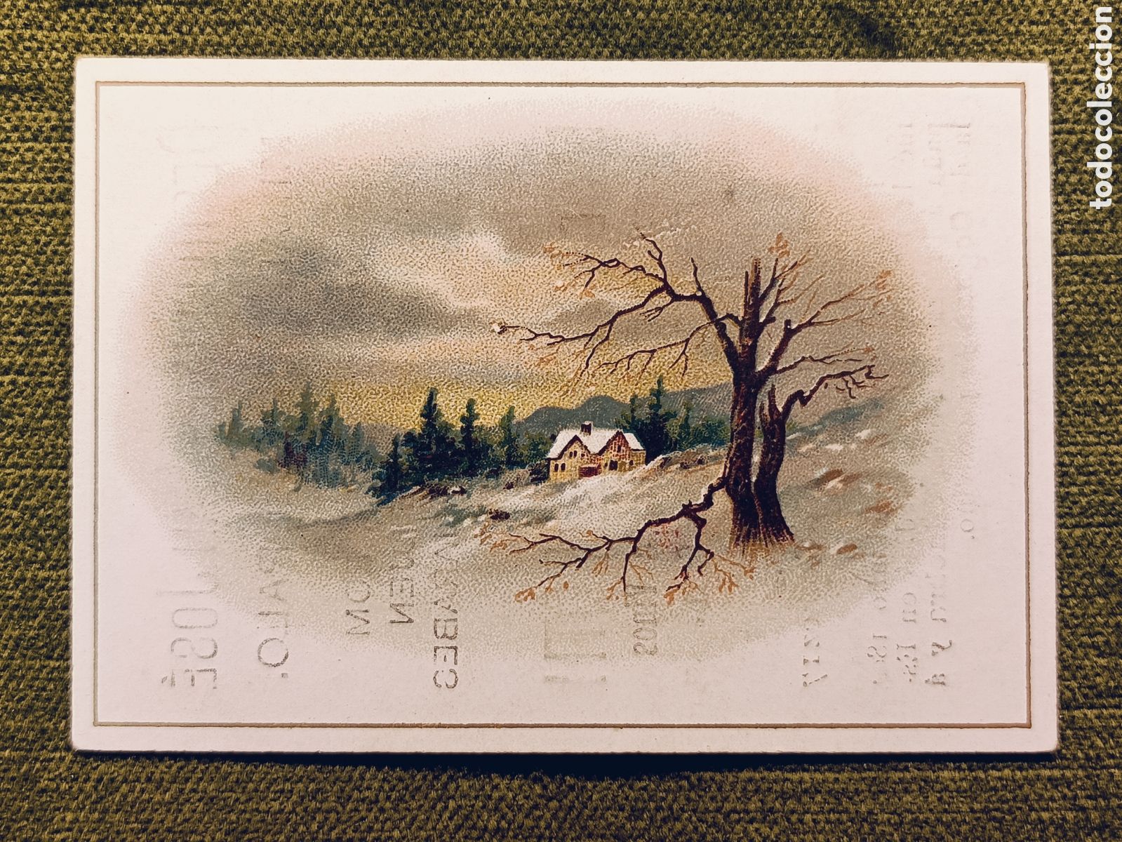 Coleccionismo cromos antiguos: ANTIGUO Y MUY RARO CROMO . DESTILERIA DE SAN JOSE . MIRAFLORES DEL PALO . MALAGA . 10&times;7 CM