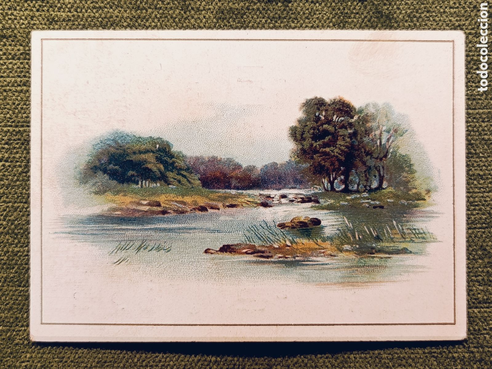 Coleccionismo cromos antiguos: ANTIGUO Y MUY RARO CROMO . DESTILERIA DE SAN JOSE . MIRAFLORES DEL PALO . MALAGA . 10&times;7 CM