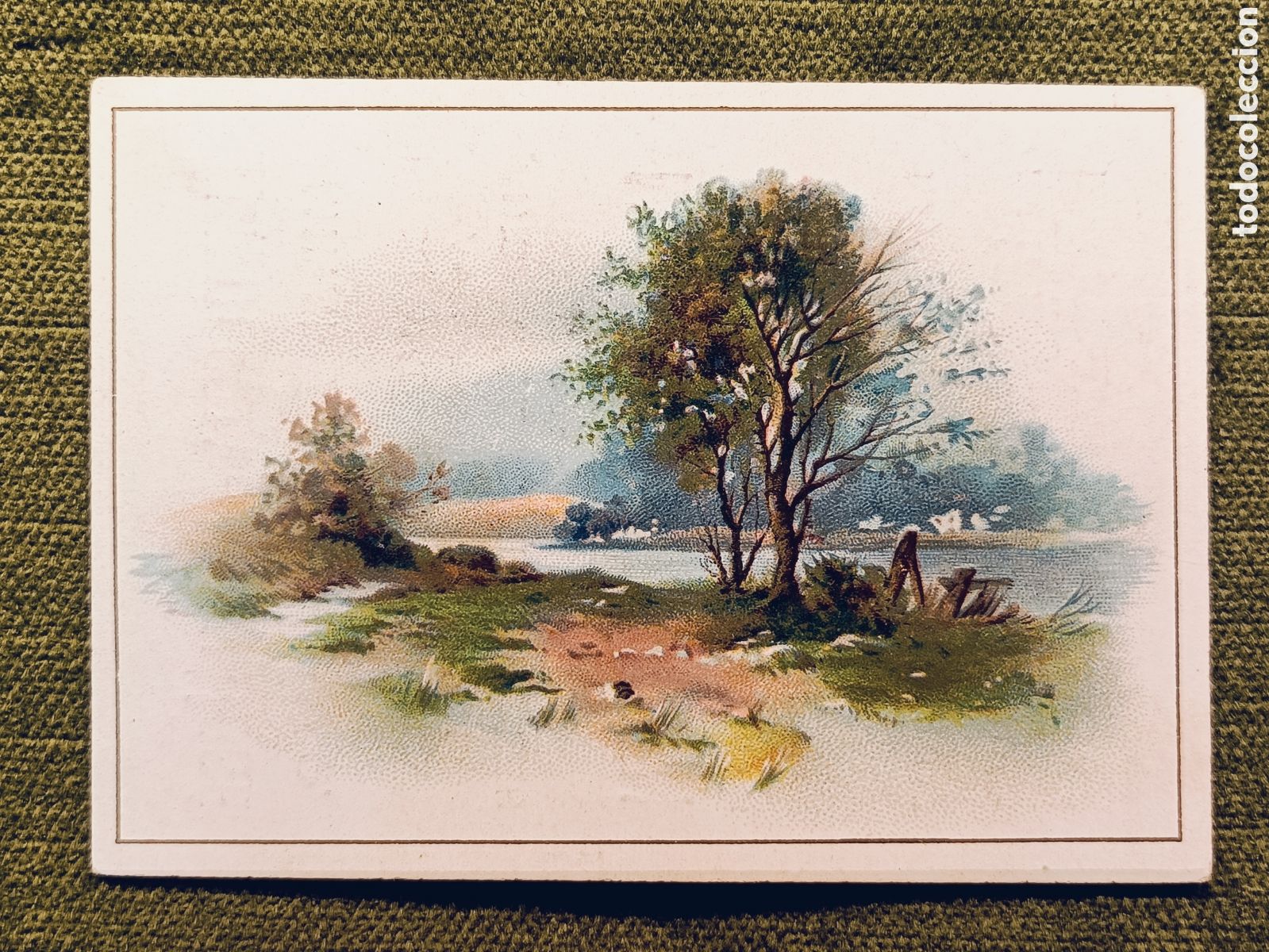 Coleccionismo cromos antiguos: ANTIGUO Y MUY RARO CROMO . DESTILERIA DE SAN JOSE . MIRAFLORES DEL PALO . MALAGA . 10&times;7 CM
