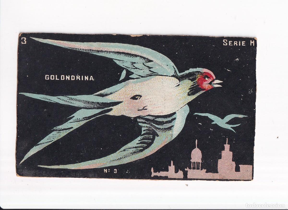 Coleccionismo cromos antiguos: HISTORIA NATURAL : SERIE H, NUMERO : 3, GOLONDRINA : CHOCOLATES GUILLEM