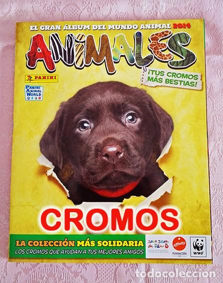 Coleccionismo cromos antiguos: Lote 122 cromos de El gan Album del mundo animal 2014, panini