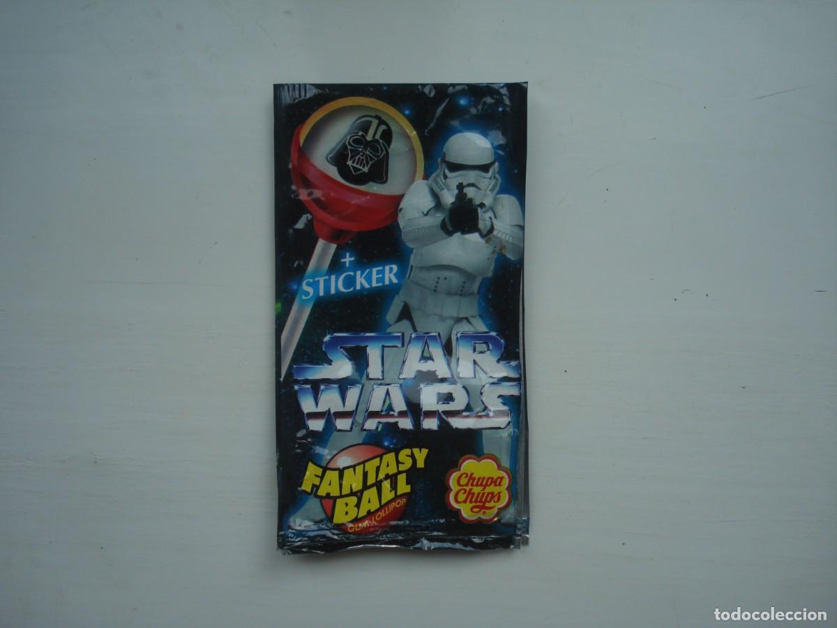 Coleccionismo cromos antiguos: FANTASY BALL CHUPA CHUPS STAR WARS ENVOLTORIO CROMOS CHICLES! WRAPPER KAUGUMMI BUBBLE GUM!