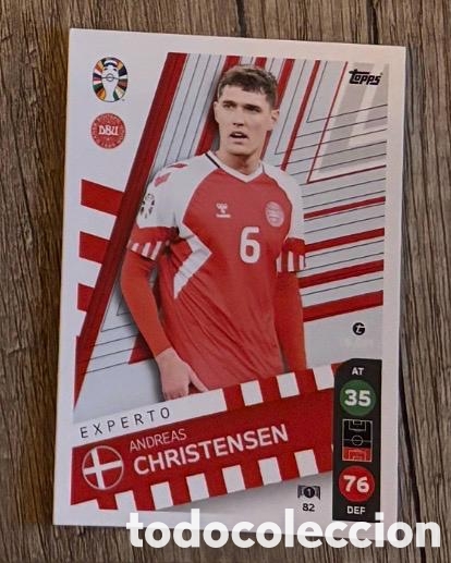 Coleccionismo cromos antiguos: 82 CHRISTENSEN DINAMARCA Topps Match Attax Euro 2024