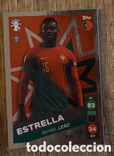Coleccionismo cromos antiguos: 101 LEAO PORTUGAL ESTRELLA Topps Match Attax Euro 2024