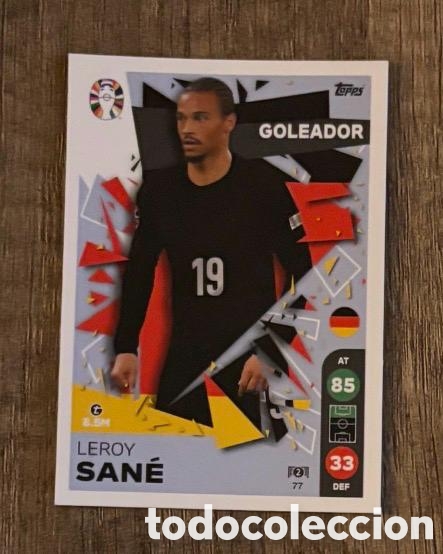 Coleccionismo cromos antiguos: 77 SANE ALEMANIA Topps Match Attax Euro 2024