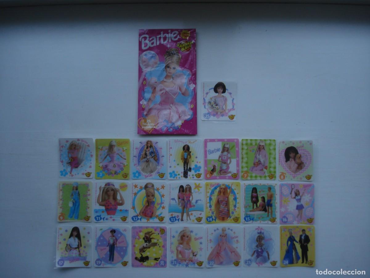 Coleccionismo cromos antiguos: 22 DIFERENTAS PEGATINAS BARBIE CHUPA CHUPS FANTASY BALL CHICLE + ENVOLTORIO! COLECCI&Oacute;N CASI COMPLETA