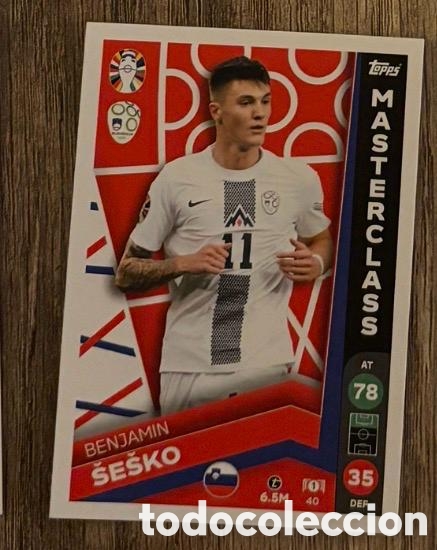 Coleccionismo cromos antiguos: 40 SESKO ESLOVAQUIA Topps Match Attax Euro 2024