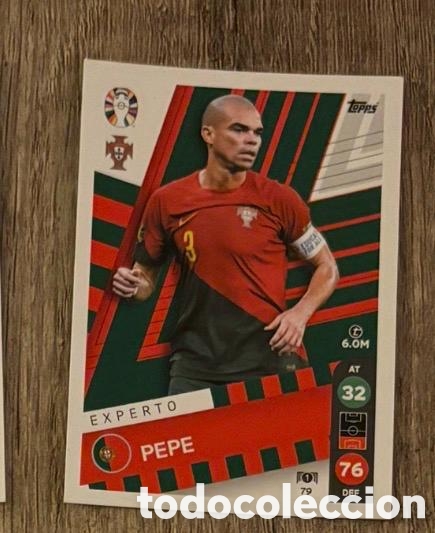 Coleccionismo cromos antiguos: 79 PEPE PORTUGAL Topps Match Attax Euro 2024