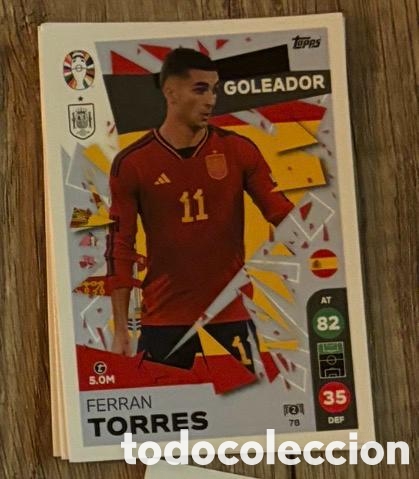 Coleccionismo cromos antiguos: 78 FERRAN TORRES ESPA&Ntilde;A Topps Match Attax Euro 2024