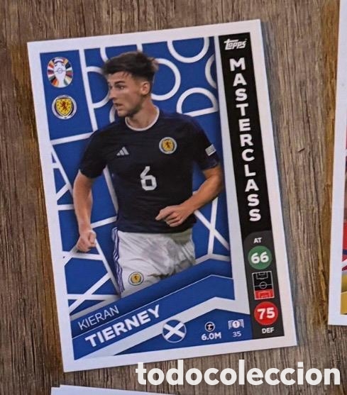 Coleccionismo cromos antiguos: 35 TIERNEY ESCOCIA Topps Match Attax Euro 2024