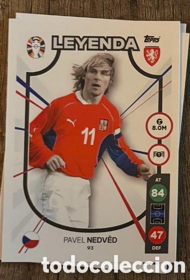 Coleccionismo cromos antiguos: NEDVED 93 LEYENDA REPUBLICA CHECA Topps Match Attax Euro 2024