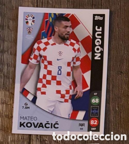 Coleccionismo cromos antiguos: 48 KOVACIC CROACIA Topps Match Attax Euro 2024