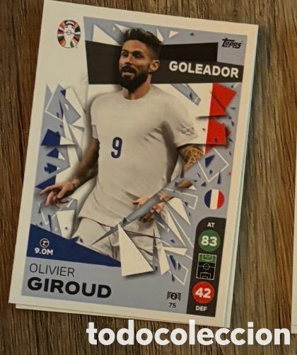 Coleccionismo cromos antiguos: 75 GIROUD FRANCIA Topps Match Attax Euro 2024