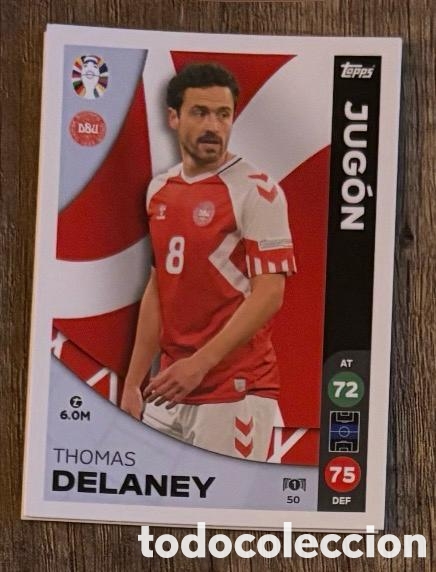 Coleccionismo cromos antiguos: 50 DELANEY JUGON DINAMARCA Topps Match Attax Euro 2024