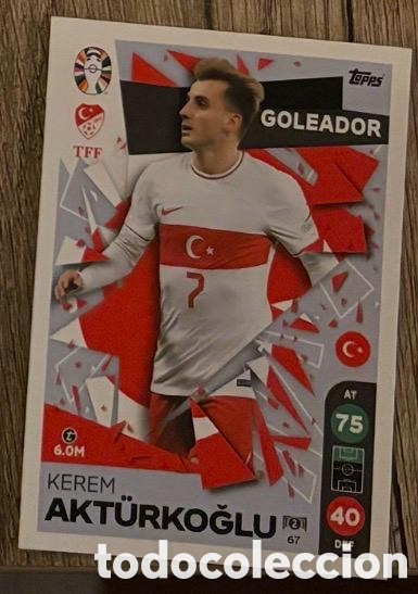 Coleccionismo cromos antiguos: 67 ARTURKOGLU TURQUIA Topps Match Attax Euro 2024