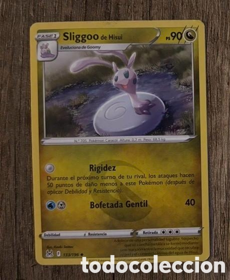 Coleccionismo cromos antiguos: 133/196 SLIGGOO DE HISUI POKEMON TCG HISUI CARTA