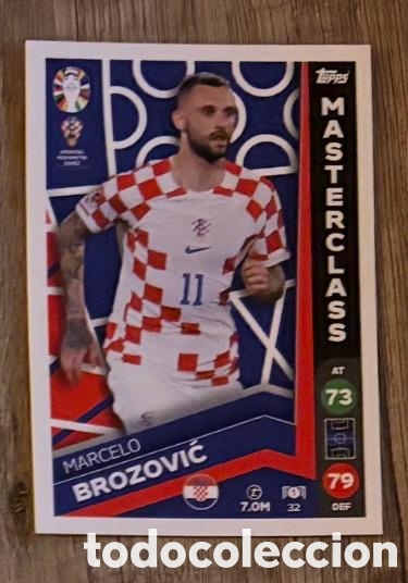 Coleccionismo cromos antiguos: 32 BROZOVIC CROACIA Topps Match Attax Euro 2024