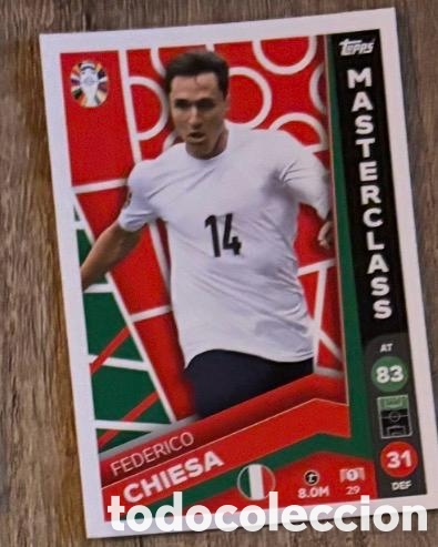 Coleccionismo cromos antiguos: 29 CHIESA ITALIA Topps Match Attax Euro 2024