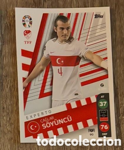 Coleccionismo cromos antiguos: 90 SOYUNCU TURQUIA Topps Match Attax Euro 2024