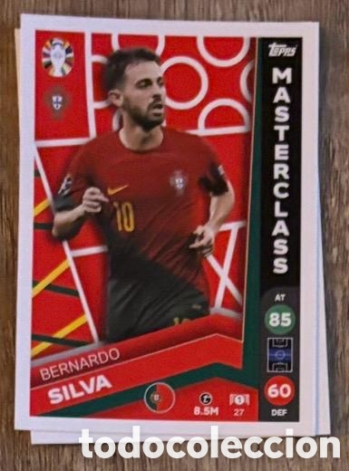 Coleccionismo cromos antiguos: 27 BERNARDO SILVA PORTUGAL Topps Match Attax Euro 2024