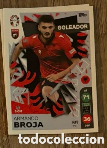 Coleccionismo cromos antiguos: 70 BROJA ALBANIA Topps Match Attax Euro 2024