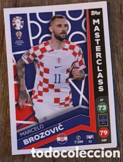 Coleccionismo cromos antiguos: 31 BROZOVIC CROACIA Topps Match Attax Euro 2024