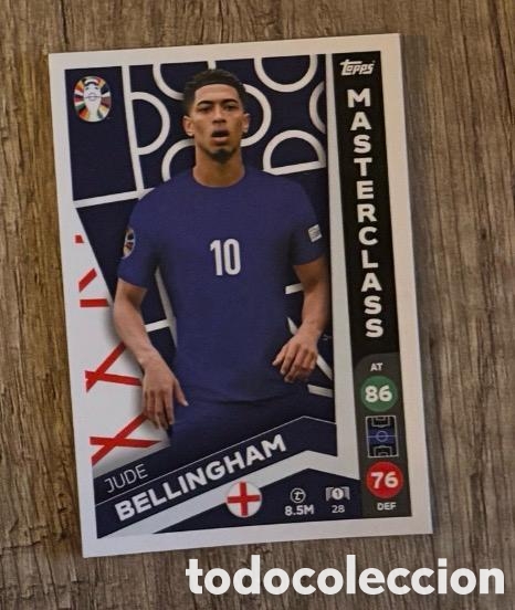 Coleccionismo cromos antiguos: 28 BELLINGHAM INGLATERRA Topps Match Attax Euro 2024