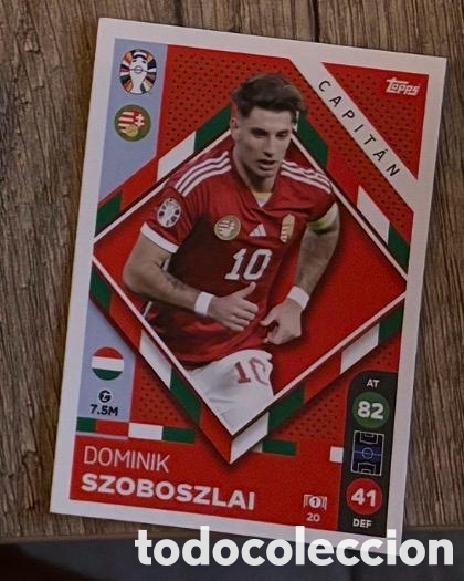 Coleccionismo cromos antiguos: 20 SZOBOSZLAI HUNGRIA Topps Match Attax Euro 2024