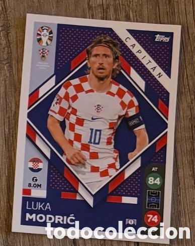 Coleccionismo cromos antiguos: 17 MODRIC CROACIA Topps Match Attax Euro 2024