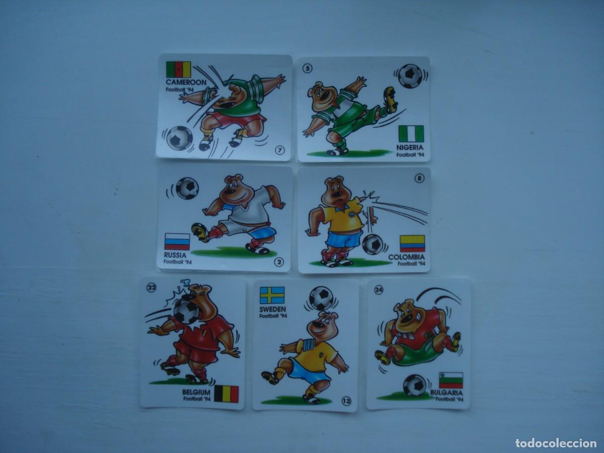 Sammeln alte Sammelbilder: 7 PEGATINAS FOOTBALL94 CHUPA CHUPS CROMOS CHICLES! WRAPPER KAUGUMMI BUBBLE GUM!