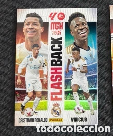 Coleccionismo cromos antiguos: Flashback Real Madrid Cristiano Ronaldo Vini Jr Megacracks 24/25 mgk