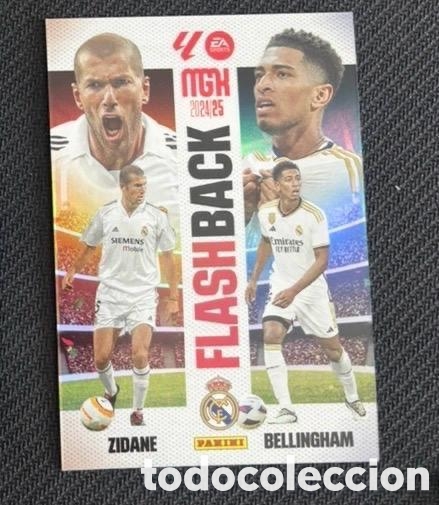 Coleccionismo cromos antiguos: Flashback Zidane bellingham real madrid Megacracks 24/25 mgk