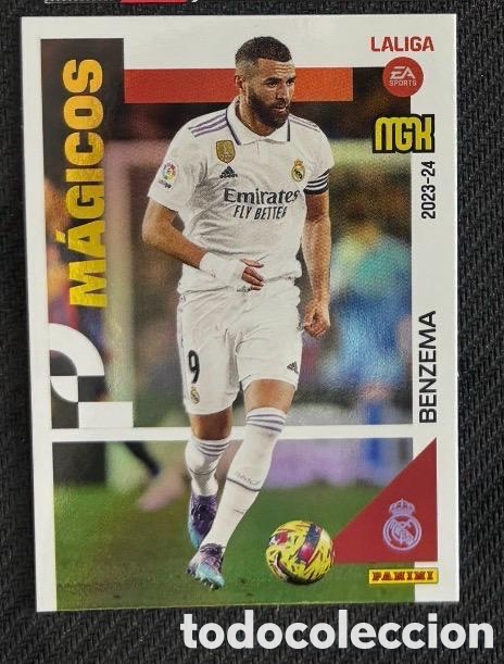 Coleccionismo cromos antiguos: BENZEMA REAL MADRID MGK 23 24 MAGICOS