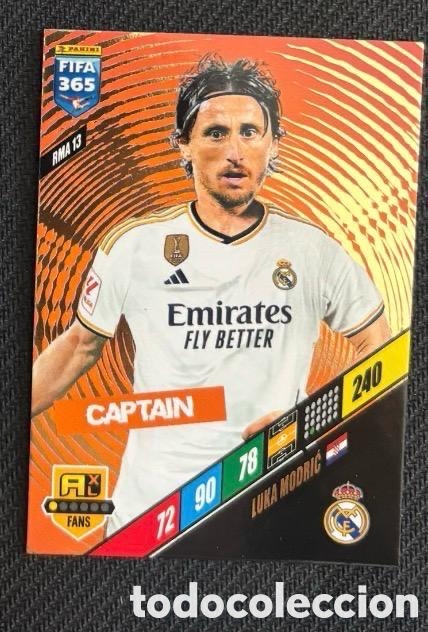 Coleccionismo cromos antiguos: MODRIC CAPTAIN REAL MADRID Panini FIFA 365 Adrenalyn XL 2024