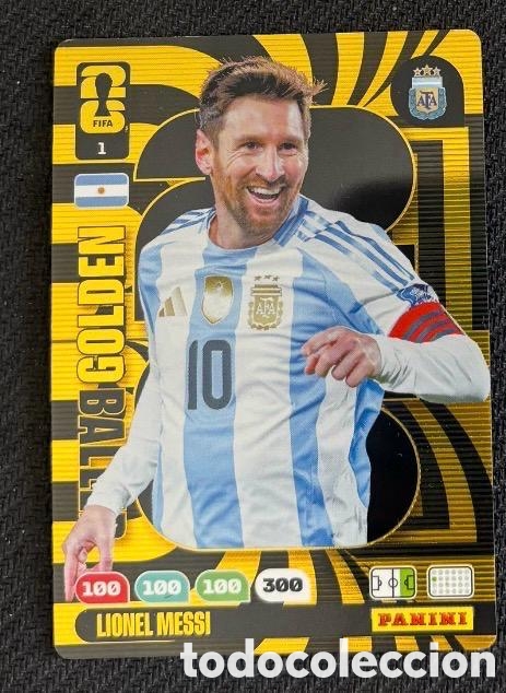 Coleccionismo cromos antiguos: MESSI ARGENTINA BALON DE ORO FIFA WORLD CUP MUNDIAL 2026 BALON DE ORO