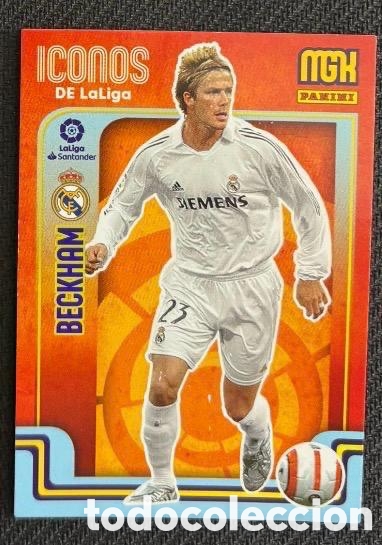 Coleccionismo cromos antiguos: BECKHAM REAL MADRID ICONOS LIGA FUTBOL PANINI MEGACRACKS 2021 2022 MGK 21 22