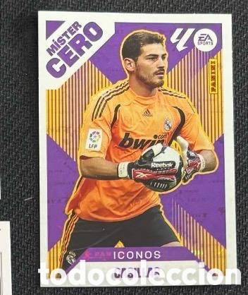 Coleccionismo cromos antiguos: 14 CASILLAS MISTER CERO REAL MADRID LIGA ESTE 25 26