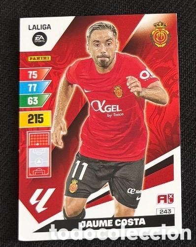 Coleccionismo cromos antiguos: 243 JAUME COSTA MALLORCA ADRENALYN XL CARTA CROMO 2023 2024