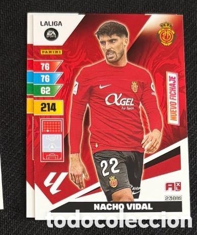 Coleccionismo cromos antiguos: 238 BIS NACHO VIDAL MALLORCA ADRENALYN XL CARTA CROMO 2023 2024