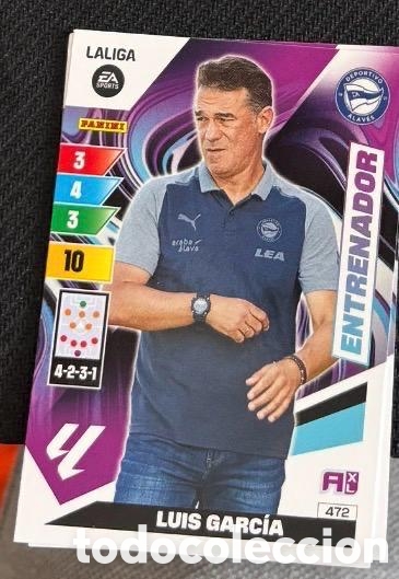 Coleccionismo cromos antiguos: 472 LUIS GARCIA ALAVES ENTRENADOR ADRENALYN XL CARTA CROMO 2023 2024