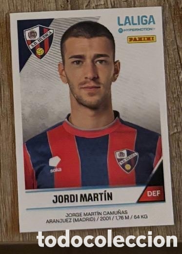 Coleccionismo cromos antiguos: Jordi Mart&iacute;n Huesca LaLiga Hypermotion 2024 2025