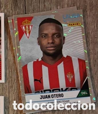 Coleccionismo cromos antiguos: Juan Otero Sporting Gijon holo LaLiga Hypermotion 2024 2025