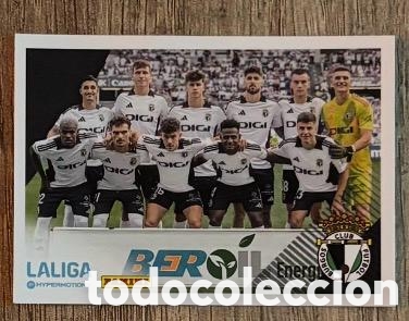Coleccionismo cromos antiguos: Alineaci&oacute;n Burgos LaLiga Hypermotion 2024 2025