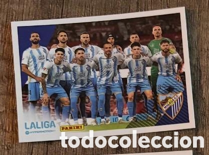 Coleccionismo cromos antiguos: Alineaci&oacute;n M&aacute;laga LaLiga Hypermotion 2024 2025